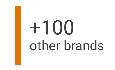 +100 other brands