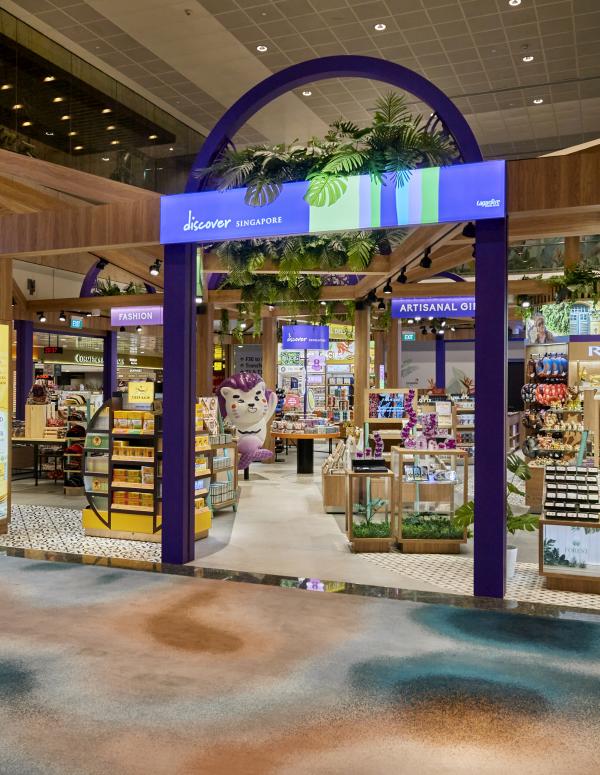 Devanture du magasin "Discover Singapore"