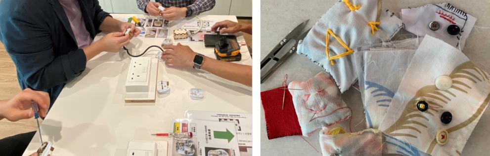 A restoration workshop was conducted involving the team to learn basic repair skills in salvaging products ranging from broken electrical appliances to torn clothing