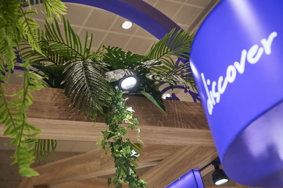 Energy efficiency lighting installed at Discover Singapore Terminal 2 store.